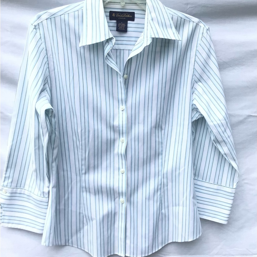 Brooks Brothers Non-Iron Striped Stretch Shirt - Picture 2 of 3